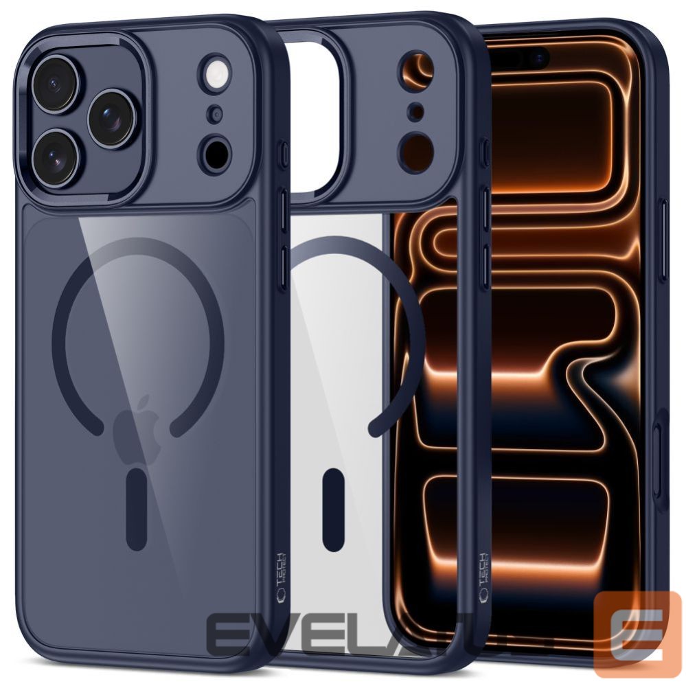Citas preces Tech-Protect Tech-Protect MagMat MagSafe Case for iPhone 17 Pro - Transparent Navy Blue