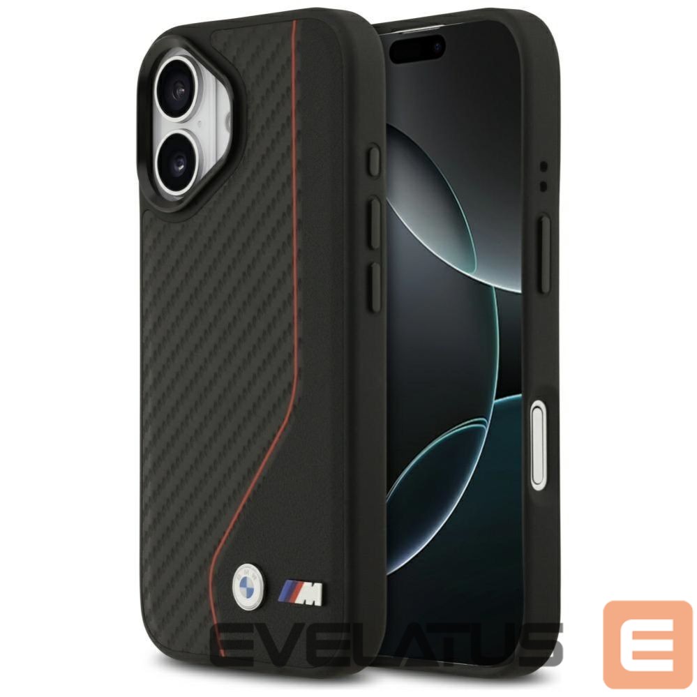 Citas preces BMW BMW M Carbon Line & Logo MagSafe Case for iPhone 17 - Red