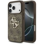 Citas preces Guess  Guess 4G Big Logo Case for iPhone 17 Pro - Brown 