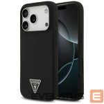 Citas preces Guess  Guess Silicone Triangle Logo MagSafe Case for iPhone 17 Pro Max - Black 