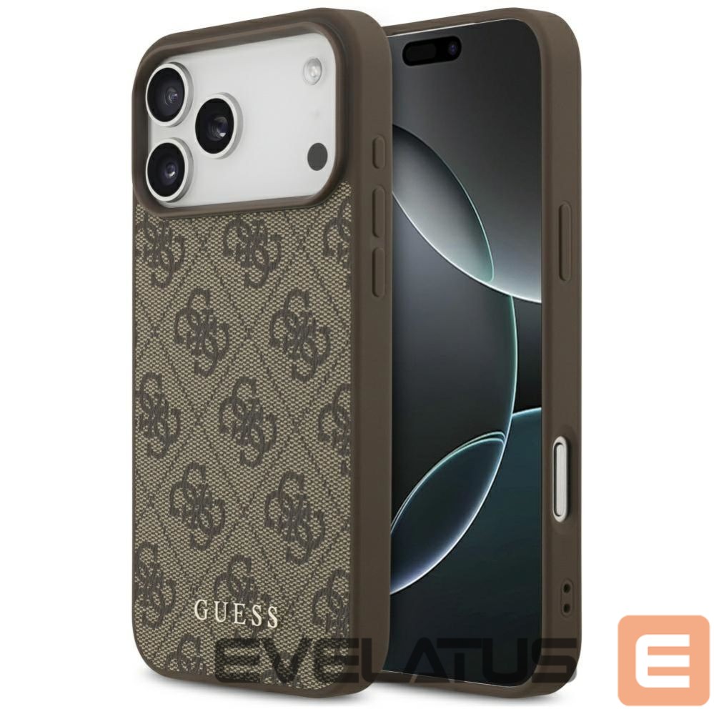 Citas preces Guess Guess 4G Classic Case for iPhone 17 Pro Max - Brown