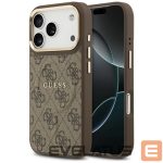 Citas preces Guess  Guess 4G PU Classic Logo MagSafe Case for iPhone 17 Pro - Brown 