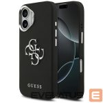 Aizmugurējais vāciņš Guess  Guess Grained Big 4G Classic Logo case for iPhone 17 - black 