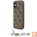 Citas preces Guess  Guess 4G Charms Collection MagSafe case for iPhone 17 - brown 