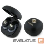 Citas preces Guess  Guess Bluetooth headphones GUTWSJ144ESK TWS + docking station black/black Iridescent 4G Printed Logo 