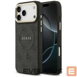 Citas preces Guess  Guess 4G PU Classic Logo MagSafe case for iPhone 17 Pro Max - black 