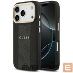 Citas preces Guess  Guess 4G Stripe MagSafe case for iPhone 17 Pro - black 