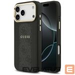 Citas preces Guess  Guess 4G Stripe MagSafe case for iPhone 17 Pro Max - black 