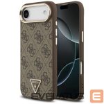 Citas preces Guess  Guess 4G Triangle Logo MagSafe Case for iPhone Air Brown - Gold 