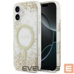 Citas preces Guess  Guess Resin Bottom Glitter MagSafe case for iPhone 17 - gold 