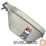 Aizmugurējais vāciņš Nimmy  Nimmy Crossbody Glasses Cool Cat Shoulder Bag - Gray 