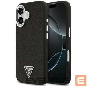 Citas preces Guess  Guess Glitter Triangle Logo MagSafe Case for iPhone 17 - Black 