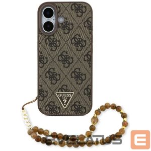 Citas preces Guess  Guess 4G Strap Triangle Logo MagSafe case for iPhone 17 - brown 