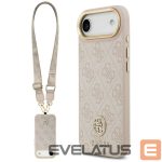 Citas preces Guess  Guess 4G Strass Logo & Big Strap Metal Buttons MagSafe Case for iPhone Air - Pink 