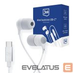 Citi 3MK  USB-C 3mk Wired Headphones - white 