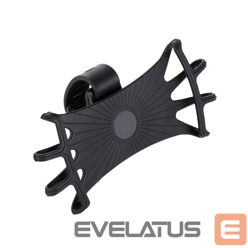 Auto turētājs Hurtel Swivel silicone bike holder with replaceable head - black