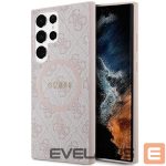 Aizmugurējais vāciņš Guess  Guess 4G Collection Leather Metal Logo MagSafe Case for Samsung Galaxy S24 Ultra - Pink 