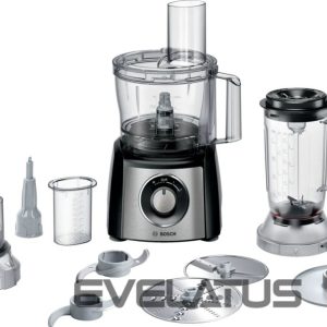 Mikseri un blenderi Bosch  | Food Processor MultiTalent 3 Plus | MCM3PM386 | 900 W | Number of speeds 2 | Bowl capacity 2.3 L | Black/Stainless steel 