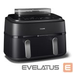 Galda grils Philips  | Dual Basket Airfryer | NA551/00 5000 Series | Power 2750 W | Capacity 9 L | RapidAir Plus and Air Steam | Black 