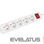 Serveri Lanberg  Cable Power Strip, 5X French Outlets with Switch, Quality-Grade Copper, 3 m | PS1-05E-0300-W 