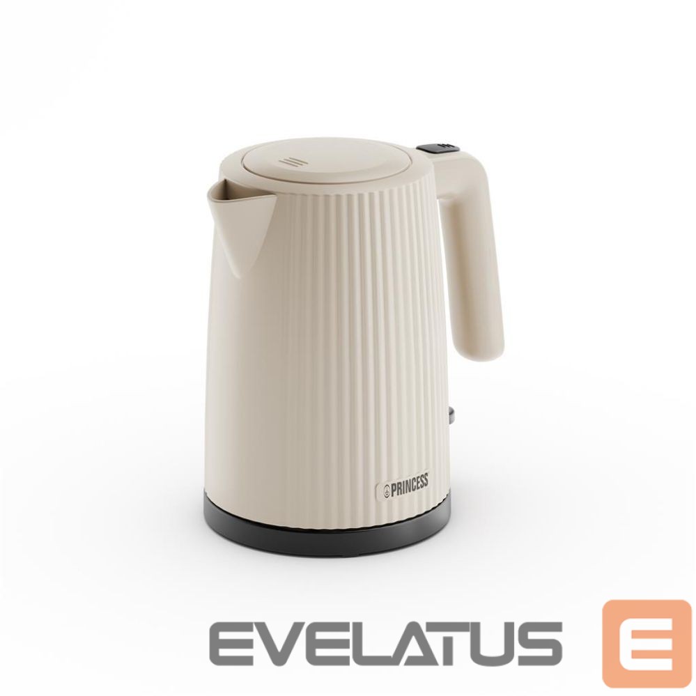 Tējkanna Princess Kettle | 236048 Wave | Electric | 2200 W | 1.7 L | Plastic | 360° rotational base | Brown