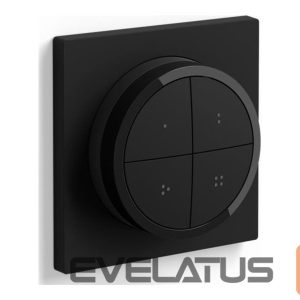 LED spuldze Philips Hue  | Tap dial switch black | Black 