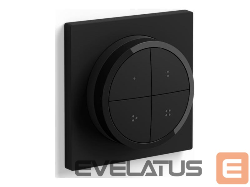 LED spuldze Philips Hue | Tap dial switch black | Black
