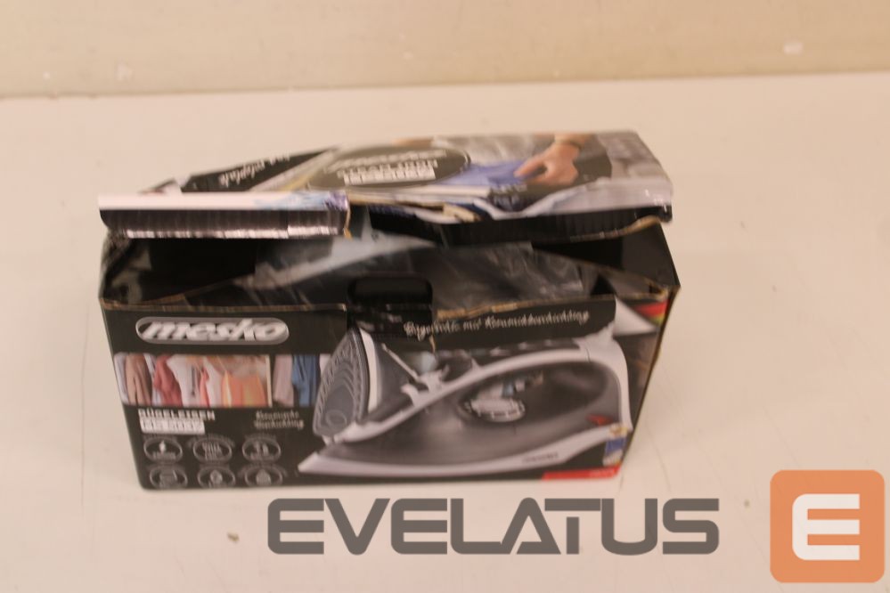 Glūdeklis Mesko SALE OUT. MS 5037 Steam iron 2800W, Grey | MS 5037 | Steam Iron | 2800 W | Water tank capacity 170 ml | Continuous steam 35 g/min | Grey | DAMAGED PACKAGING, SCRATCHED ON KERAMIC PLATE