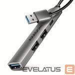 Lādētājs Axagon  ALU STRIP USB-A 4 port hub | HUE-STA 