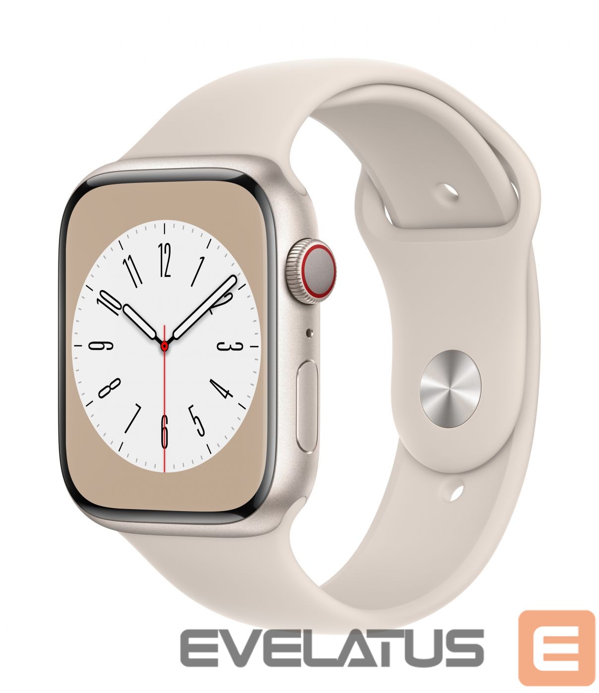 Viedpulksteni Apple Watch Series 8 GPS 45mm Aluminium Case with Sport Band Starlight