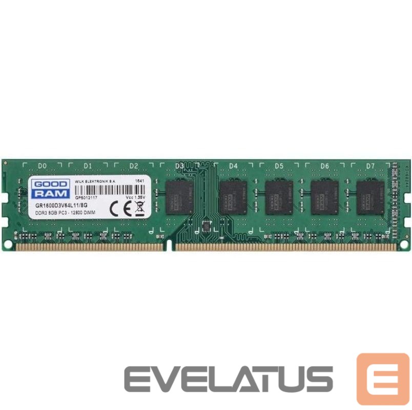 Operatīv atmiņa DDR3 Goodram DDR3 DIMM 8GB 1600MHz CL11 1.35V