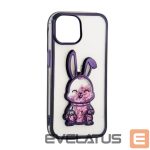Aizmugurējais vāciņš iLike Apple iPhone 11 Silicone Case Print Desire Rabbit Purple