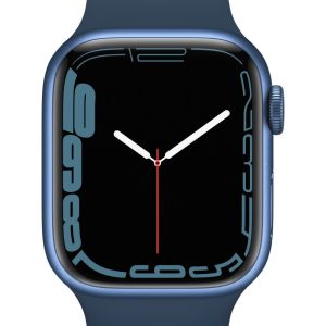Viedpulksteni Apple  Watch Series 7 GPS, 41mm Blue Aluminium Case with Sport Band - Regular Abyss Blue