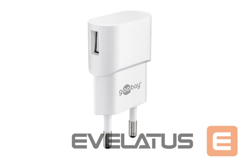 Adapteris Goobay USB charger Mains socket 44948 Power Adapter, USB 2.0 port A