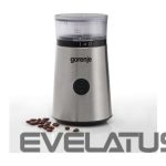 Kafijas automāts GORENJE  Coffee grinder SMK150E 150 W, Coffee beans capacity 60 g, Lid safety switch, Stainless steel 