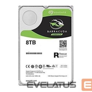 Cietais disks HDD SeaGate  HDD||Barracuda|8TB|SATA 3.0|256 MB|5400 rpm|Discs/Heads 4/8|3,5"|ST8000DM004 