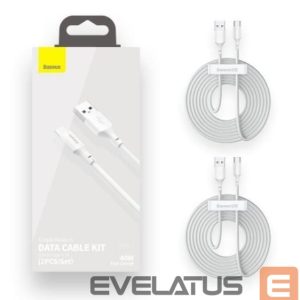 Kabelis Baseus  CABLE USB TO USB-C 1.5M/2PCS WHITE TZCATZJ-02 