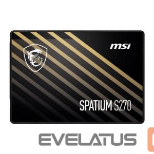 Cietais disks SSD MSI  SSD||SPATIUM S270|960GB|SATA|3D NAND|Write speed 450 MBytes/sec|Read speed 500 MBytes/sec|2,5"|TBW 500 TB|MTBF 2000000 hours|S78-440P130-P83 