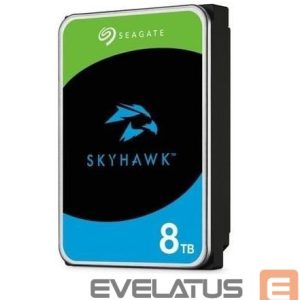 Cietais disks HDD SeaGate  HDD||SkyHawk|8TB|SATA|256 MB|5400 rpm|Discs/Heads 4/8|3,5"|ST8000VX010 