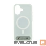 Aizmugurējais vāciņš Evelatus Apple iPhone 17 Rubber Coated MagSafe With Stand Case Silver