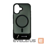 Aizmugurējais vāciņš Evelatus Apple iPhone 17 Rubber Coated MagSafe With Stand Case Black