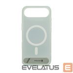 Aizmugurējais vāciņš Evelatus Apple iPhone 17 Air Rubber Coated MagSafe With Stand Case Silver