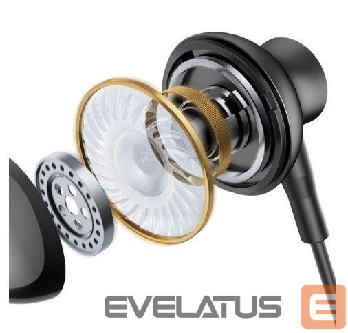 Vadu austiņas Joyroom TYPE-C Series JR-EC07 USB-C in-ear headphones metal Black