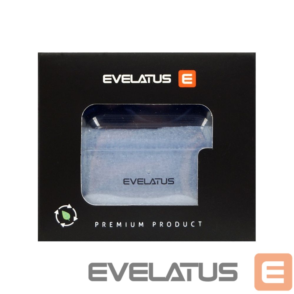 Maciņš austiņām Evelatus Apple AirPods Pro TPU Protective Case Transparent Blue