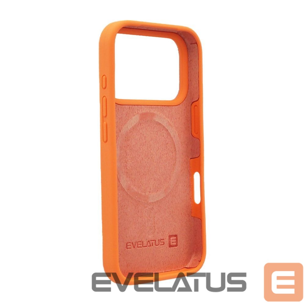 Aizmugurējais vāciņš Evelatus Apple iPhone 17 Pro Premium Magsafe Soft Touch Silicone Papaya