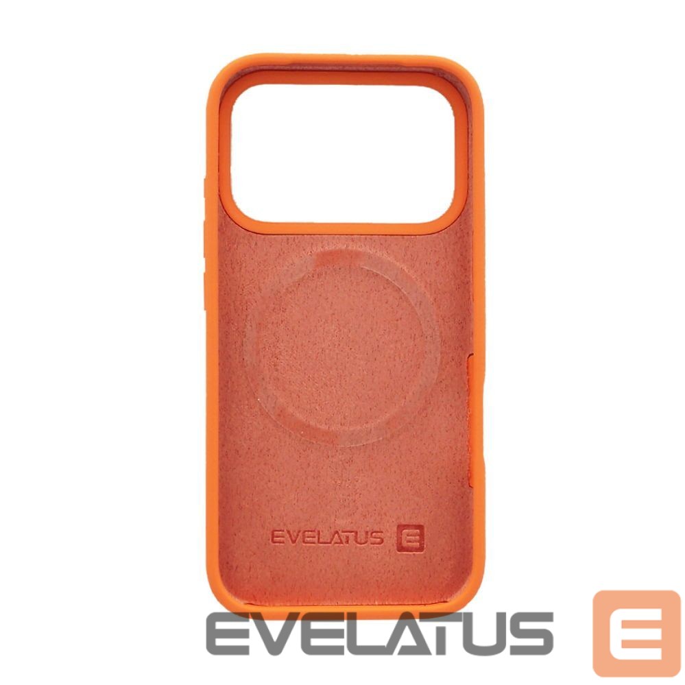 Aizmugurējais vāciņš Evelatus Apple iPhone 17 Pro Premium Magsafe Soft Touch Silicone Papaya