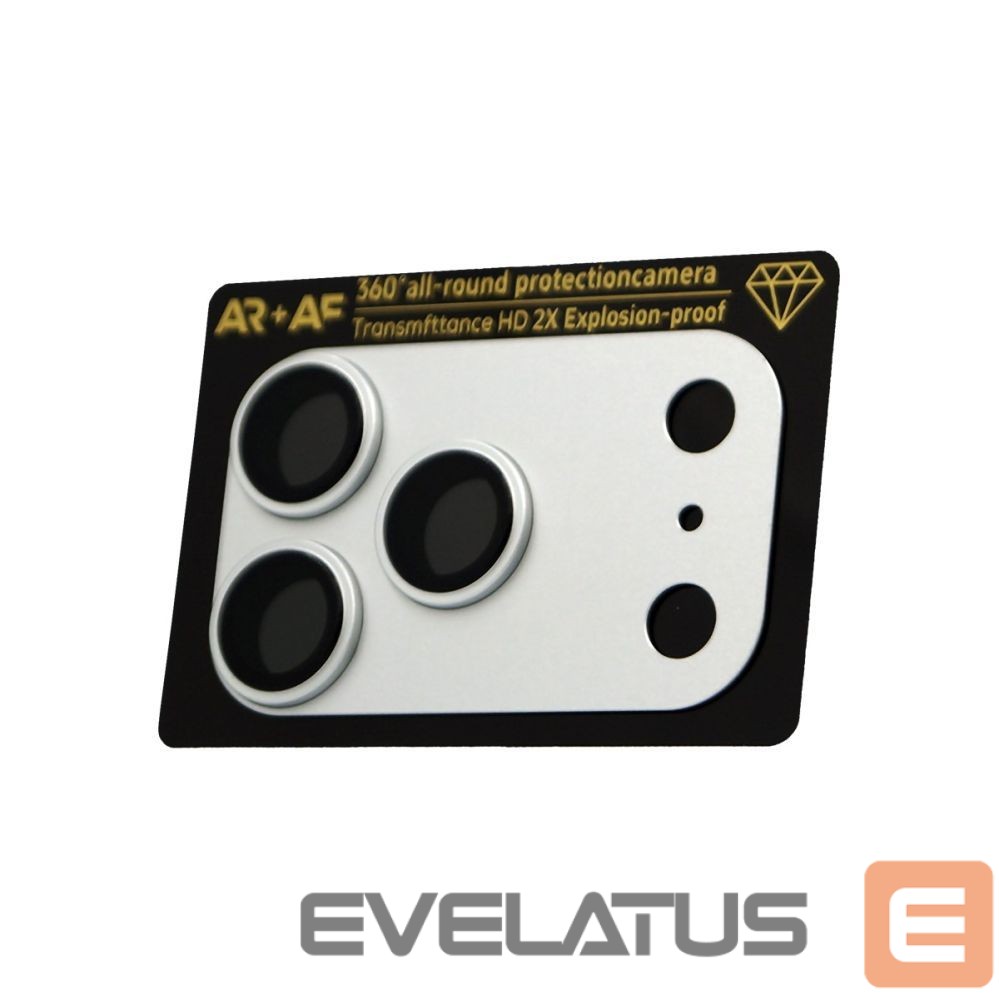 Aizsargstikls Evelatus Apple iPhone 17 Pro Full body camera lens protection premium Silver