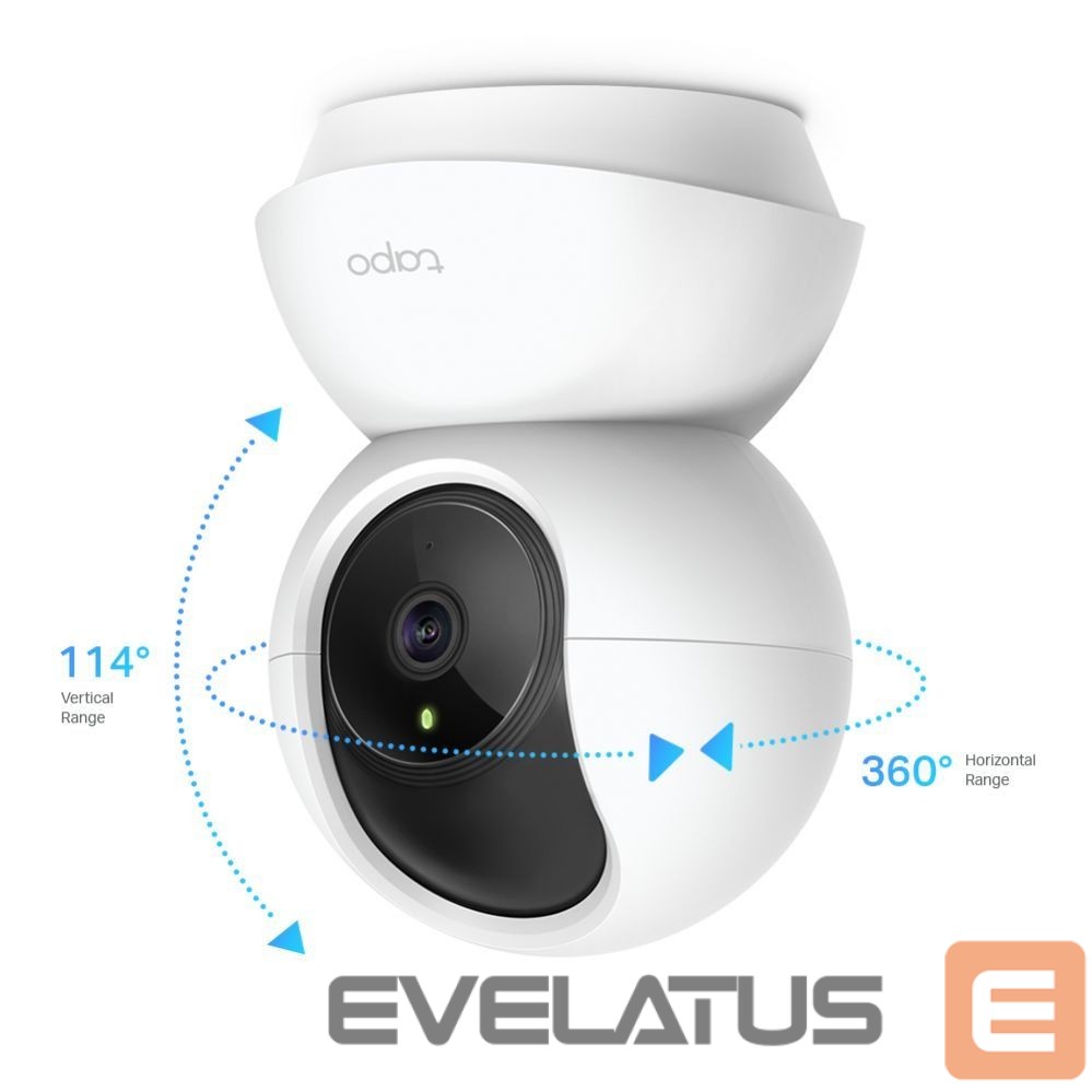 Web kamera TP-Link Pan/Tilt Home Security Wi-Fi Camera Tapo C200 4mm/F/2.4, Privacy Mode, Sound and Light Alarm, Motion Detection and Notifications, H.264, Micro SD, Max. 128 GB