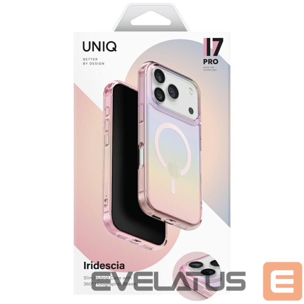Citas preces UNIQ Uniq Iridescia Case for iPhone 17 Pro Magclick Charging - Multicolor