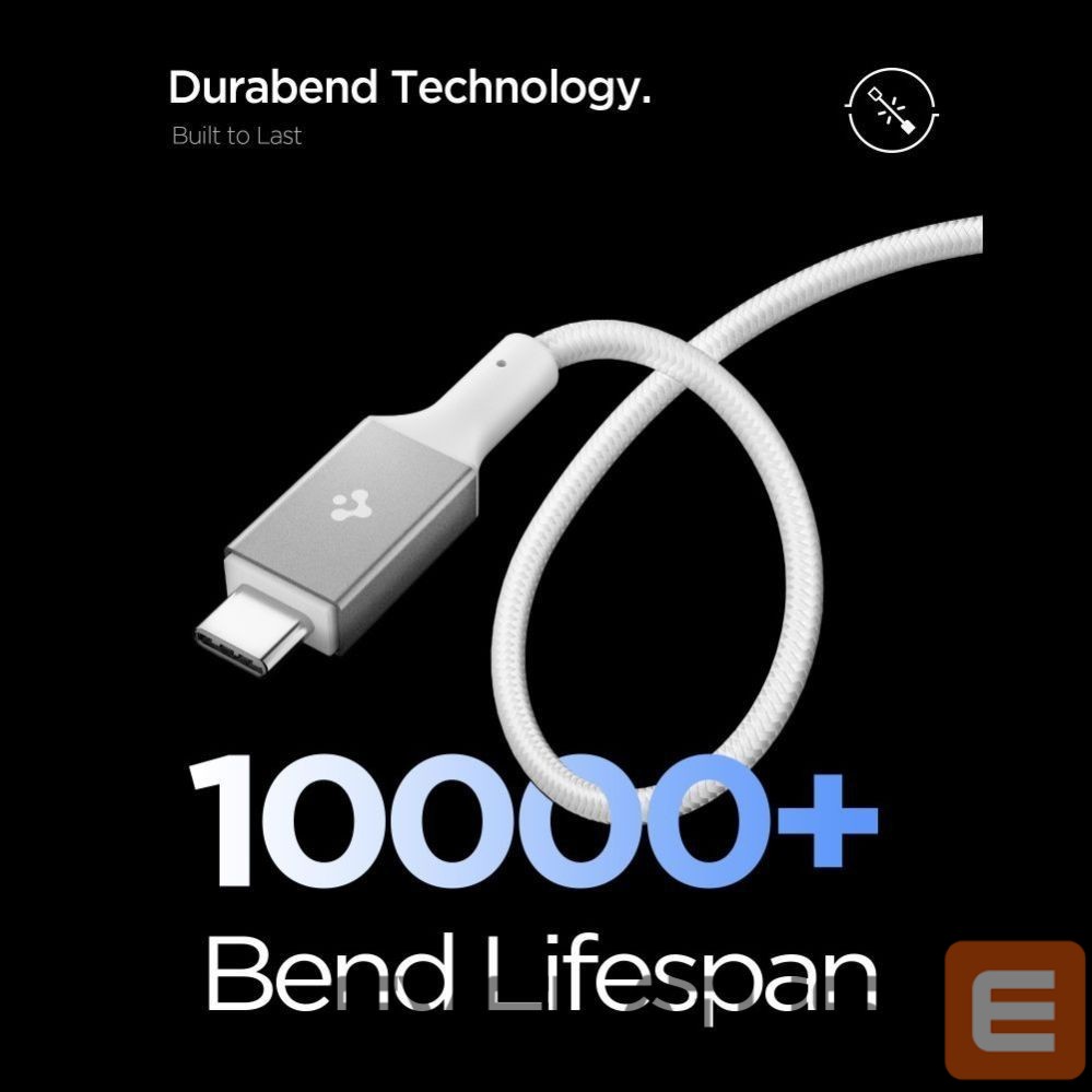 Citas preces Spigen Spigen Essential EB24015CC USB-C / USB-C 240W Cable 150cm - White